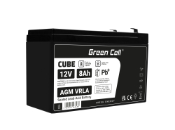 Green Cell Cell® AGM 12V 8Ah Свинцева батарея Unbemann UPS Система UPS Резервна батарея системи UPS