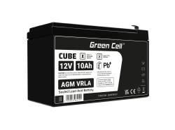 Green Cell Cell® AGM 12V 10Ah Свинцева батарея Unbemann UPS Система UPS Резервна батарея системи UPS