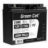 Green Cell ® AGM 12V 17Ah акумулятор VRLA свинцева батарея Unbemann рибальський різець човен скутер газон трактор газонокосарка