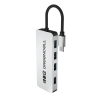 Адаптер Basic HUB Greencell USB-C 4in1 (4×USB-A 3.0) – швидка передача до 5 Gb/s, алюмінієвий корпус