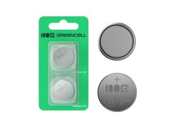 Greencell Blister 2x батарея літієва CR2032 3V 220mAh таблетка для ключа, годинника, пульта, ваги