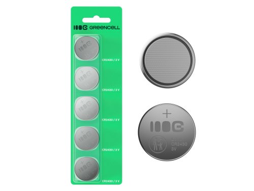 Greencell Blister 5x батарея литій CR2430 3V 290mAh ґудзикова для ключа, годинника, пульта, ваг