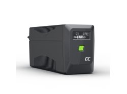 Джерело безперебійного живлення UPS Greencell 850VA 480W PowerProof з LCD дисплеєм