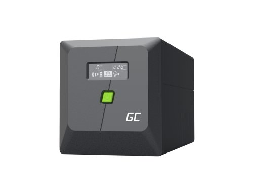 Зарядний пристрій UPS Greencell 1000VA 600W PowerProof з LCD екраном