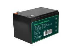 Greencell AGM VRLA 12В 12Ah бездоглядний акумулятор для каси, іграшки, камери (152x99x100mm)