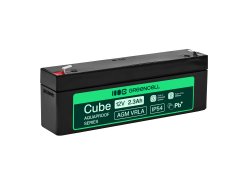 Greencell AGM VRLA 12V 2.5Ah безобслуговий акумулятор для каси, іграшок, камер (178x36x66mm)