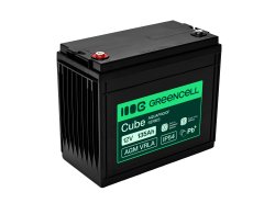 Greencell AGM VRLA 12V 135Ah бездоглядний акумулятор для човнів, фотоелектрики, сонячних панелей (341x173x287mm)