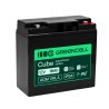 Greencell AGM VRLA 12V 18Ah безобслуговуваний акумулятор для каси, іграшок, камер (181x77x167mm)