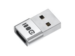 Адаптер Plug&Play Greencell 2.4A USB-A до USB-C передача даних 480 Mbps 12W алюміній