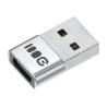 Адаптер Plug&Play Greencell 2.4A USB-A до USB-C передача даних 480 Mbps 12W алюміній
