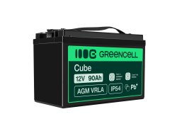 Green Cell Cell® AGM 12V 90Ah акумулятор Свинцева батарея VRLA Фотоелектрична сонячна батарея для інвалідного візка Unbemann Car