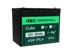 Green Cell ® AGM 12V 80Ah акумулятор VRLA свинцева батарея Unbemann рибальський різець човен скутер газон трактор газонокосарка