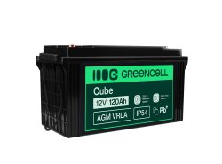 Green Cell ® AGM 12V 120Ah акумулятор VRLA свинцева батарея Unbemann рибальський різець човен скутер газон трактор газонокосарка