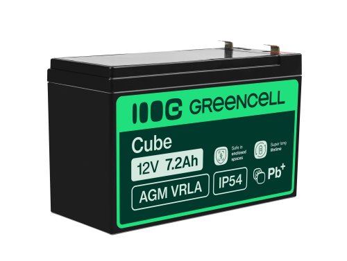 Green Cell ® AGM 12V 7,2Ah акумулятор VRLA свинцевий акумулятор іграшки електричні іграшки сигналізація дитячі транспортні засоб