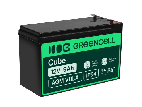Green Cell ® свинцевий акумулятор AGM 12V 9Ah батареї VRLA Unbemann Система ДБЖ ДБЖ ДБЖ резервного копіювання система батарей
