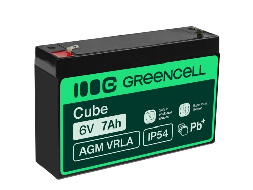 Green Cell ® AGM 6V 7Ah акумулятор VRLA свинцевий акумулятор іграшки електричні іграшки сигналізація дитячі транспортні засоби