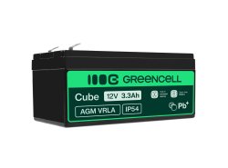 Green Cell ® AGM 12V 3.3Ah акумулятор VRLA свинцевий акумулятор іграшки електричні іграшки сигналізація дитячі транспортні засоб