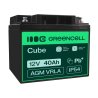 Green Cell Cell® AGM 12V 40Ah акумулятор Свинцева батарея VRLA Фотоелектрична сонячна батарея для інвалідного візка Unbemann Car