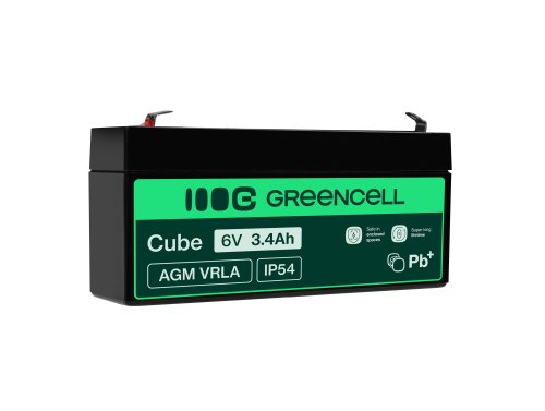 Green Cell ® AGM 6V 3,4Ah акумулятор VRLA свинцевий акумулятор іграшки електричні іграшки сигналізація дитячі транспортні засоби