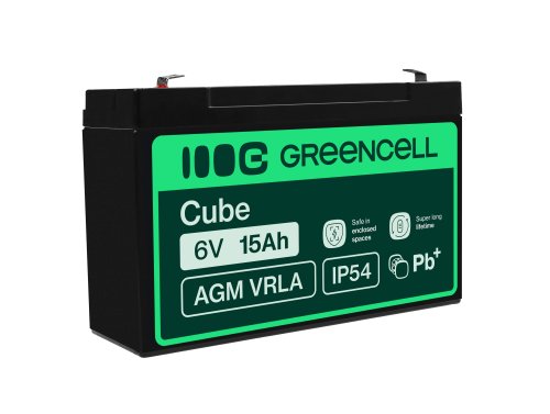 Green Cell ® AGM 6V 15Ah акумулятор VRLA свинцевий акумулятор іграшки електричні іграшки сигналізація дитячі транспортні засоби