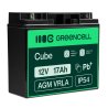 Green Cell ® AGM 12V 17Ah акумулятор VRLA свинцева батарея Unbemann рибальський різець човен скутер газон трактор газонокосарка