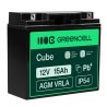 Green Cell® AGM 12V 15Ah акумулятор VRLA свинцево-кислотний акумулятор, який не потребує обслуговування рибальський катер, човен