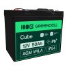 Green Cell ® AGM 12V 50Ah акумулятор VRLA свинцева батарея Unbemann рибальський різець човен скутер газон трактор газонокосарка