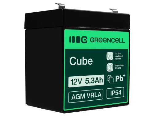 Green Cell ® AGM 12V 5.3Ah акумулятор VRLA свинцевий акумулятор іграшки електричні іграшки сигналізація дитячі транспортні засоб