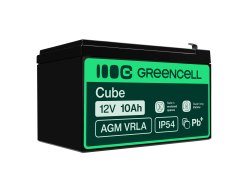 Green Cell Cell® AGM 12V 10Ah Свинцева батарея Unbemann UPS Система UPS Резервна батарея системи UPS