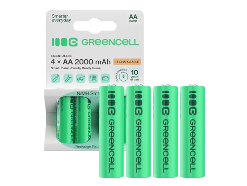 4x акумуляторні батареї типу AA Ni-MH HR6 2000 mAh Green Cell