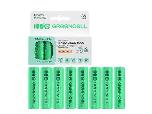 8x AA 2600mAh Ni-MH акумуляторні батареї Green Cell