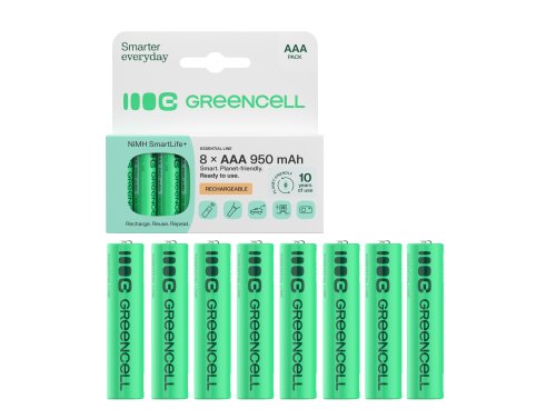 8x AAA R3 950mAh Ni-MH акумуляторні батареї Green Cell