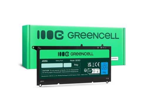 Акумулятор Green Cell 90V7W JD25G для Dell XPS 13 9343 9350 P54G